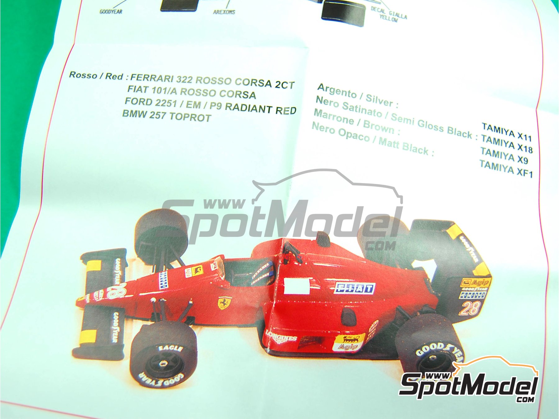 Tameo Kits TMK062: Maqueta de coche escala 1/43 - Ferrari F1/87